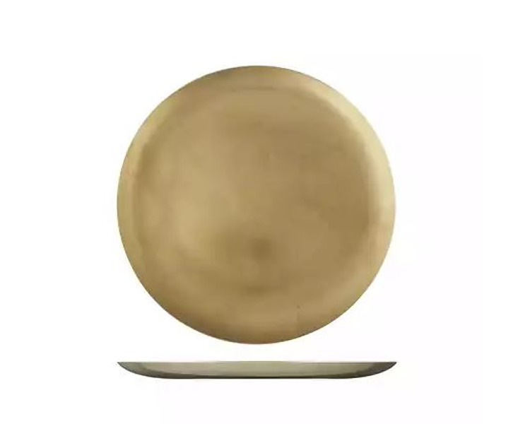 Moda Vintage Coupe Plate Gold 210mm 6/36