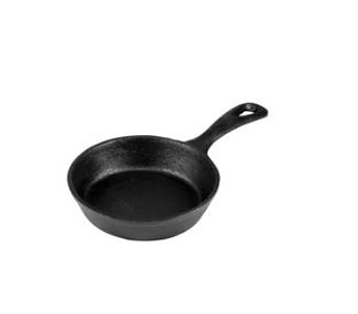 Mini Frypan Round Cast Iron 125 x 30mm 4/Ctn