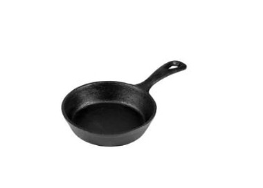Mini Frypan Round Cast Iron 125 x 30mm 4/Ctn