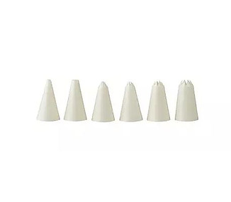 Decorating Tube Set Plastic 6 Piece