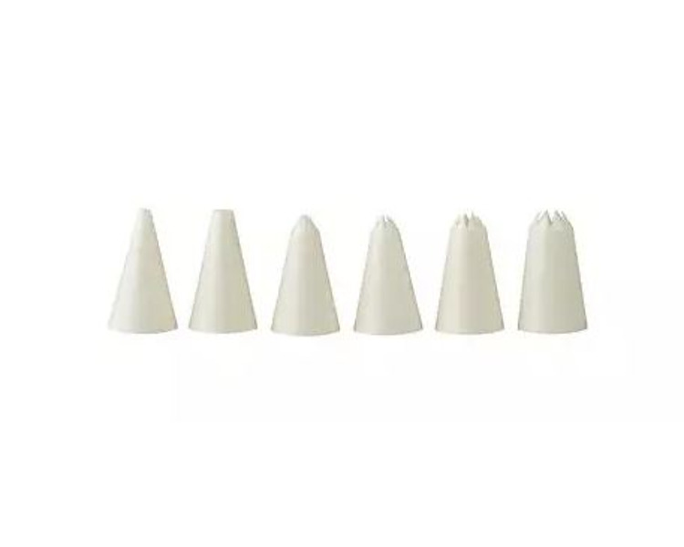 Decorating Tube Set Plastic 6 Piece