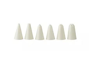 Decorating Tube Set Plastic 6 Piece