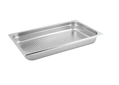 Steam Pan Anti Jam 1/1 25mm Perforated 6/Ctn