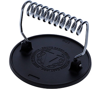 Victoria Burger & Meat Round Press Enamelled 16.5cm