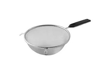 Strainer Medium Mesh Plastic Handle 16cm 12/Ctn