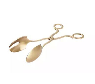 Tong Deluxe Scissor Salad Champagne 212mm 12/Ctn