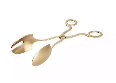 Tong Deluxe Scissor Salad Champagne 212mm 12/Ctn