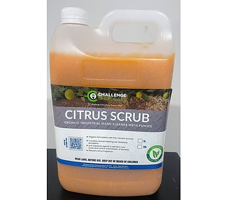 Citrus Scrub Organic Hand Cleaner With Pumice 5Ltr 3 x 5Ltr
