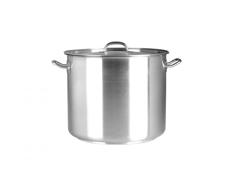 Stainless Steel Pujadas Stockpot With Cover 280 x 280mm 16.5Ltr