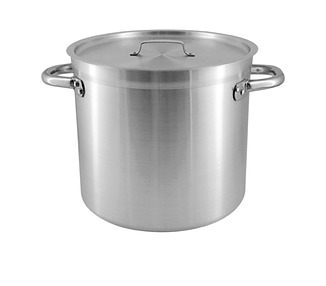 Stainless Steel Pujadas Stockpot With Cover 400 x 400mm 50Ltr